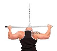V3VOGUE Barra Dritta per LAT Machine, 120cm Sbarra LAT Machine Asta per Trazioni, Barra Tricipiti Professionale con Moschettone, Barra di Trazione per Esercizi da Palestra (Size : 120cm)