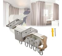 V3VOGUE Binario A Soffitto Binari Curvabile per Tenda, Flessibile Binari per Tende in Alluminio, Facile da Tagliare, con Guida Puleggia, per Finestre A L/U A Forma Tende Divisori per Stanze