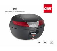 V40N BAULETTO MOTO GIVI MONOKEY 40LT NERO LUCI ROSSE