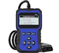 V410 - Lettore di codici OBD2 per l'ispezione del motore con supporto a 9 protocolli, flusso dati e fermo immagine, codici di errore chiari, 8 lingue, compatibile con auto, camion, SUV