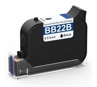 v4ink BB22B Cartuccia d'inchiostro nero originale ad asciugatura rapida solvente di ricambio per stampante a getto d'inchiostro portatile Bentsai BT-HH6205B e BT-HH6205BL