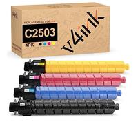 v4ink C2503 - Toner di ricambio compatibile con Ricoh C2003 C2503 841918 841921 841920 841919, set di 4 toner ad alta resa per Lanier Savin MP C2503 C2003 C2003 C2004