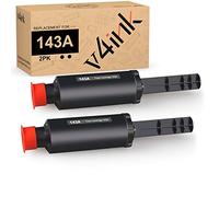 V4INK - Kit di ricarica toner compatibile per HP 143AD W1143AD per stampanti laser HP Neverstop 1202w 1202nw 1201n 1001nw (con chip, 2 confezioni)