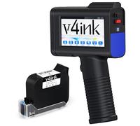 v4ink Stampante Palmare BT-HH6105B2 per data di produzione Codice QR Codice a barre Logo Numero di serie del lotto Stampa su sacchetto di vetro Scatola di legno Panno di plastica