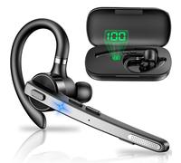 V5.1 Auricolare Bluetooth Singolo 72Hs Tempo di Gioco Auricolari Mono Bluetooth