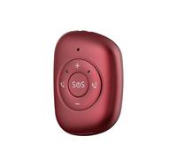V50 4G GPS Ciondolo di localizzazione in tempo reale con avviso caduta Chiamata bidirezionale Allarme SOS Localizzatore for anziani Donne Bambini APP(V50-red)