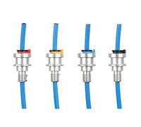 V6 Dissipatore di calore Hotend Bowden Collet Clamp Clip Tubo for stampante 3D Parti Connettori pneumatici diretti Accoppiamento Collet Clip distintivo(Red Clip-4pcs)