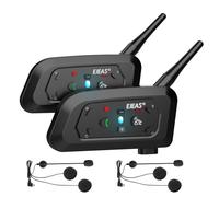 V6 Interfono Moto Bluetooth Coppia 1200m Interfono in Tempo Reale Auricolare
