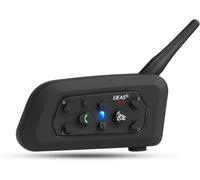 V6 Pro Interfono Moto Bluetooth 1200M 2 Persone Interphone per Moto Wireless Ful