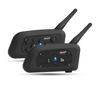 V6 Pro Interfono Moto Bluetooth Coppia 1200M 2 Persone Interphone per Moto