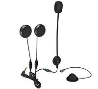 V6 ricambi interfono moto,auricolare per casco moto per interfono casco V6 e V4, auricolare con cav rigidi e morbidi , jack da 3,5 mm è compatibile con la maggior parte dei telefoni cellulari