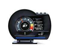 V60 Il più recente Head Up Display automatico OBD2+GPS Smart Car HUD Indicatore Contachilometri digitale Allarme di sicurezza Temperatura acqua e olio RPM