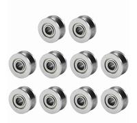 V624ZZ Cuscinetto a Sfere, Puleggia a V con Cuscinetto 4x13x6mm, Doppio Scudo per Movimento Lineare su Binario, 10 pz per CNC Robotica DIY, Gola Profonda V