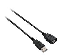 V7 Cavo prolunga USB nero da USB 2.0 A femmina a USB 2.0 A maschio 1.8m 6ft (USB 2.0 A 1.8M EXTENSION CABLE - USB DATA EXTENSIO