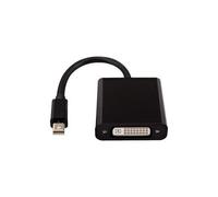 V7 Adaptador negro de vídeo con conector Mini DisplayPort macho a DVI-I hembra