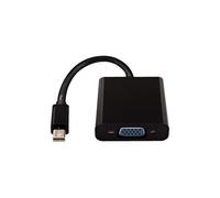 V7 Adaptador negro de vídeo con conector Mini DisplayPort macho a VGA hembra