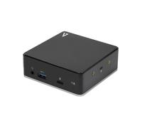 V7 Docking station universale USB-C con doppia porta HDMI, jack audio da 3,5 mm, Gigabit Ethernet, 3 porte USB 3.1 e potenza di uscita di 85 W - Nouvo
