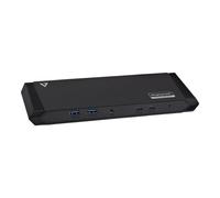 V7 DOCKUSBC replicatore di porte e docking station per notebook USB 3.2 Gen 1 [3.1 1] Type-A Nero (USB-C 3-DISPLAY DOCKING STATION - 65WPD 2K 4K HDMI DVI) [DOCKUSBC] - Nouvo