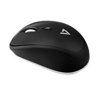 V7 MW100 - 1E Wireless Mouse ottico con 4 tasti e DPI regolabile, Nero