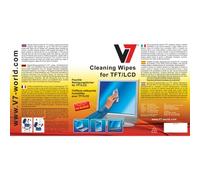 V7 - Salviettine per la pulizia dello schermo Confezione di panni umidificati per la pulizia di schermi LCD e TFT