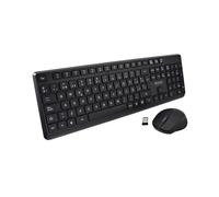 V7 Tastiera e mouse CKW350ES neri QWERTY spagnoli