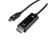 V7 V7UCHDMI-1M TO HDMI 1M Black USB-C Video Cable, Aluminium, Nero
