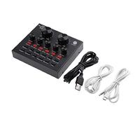 V8 Audio USB Esterno Scheda Audio Auricolare Broadcast Mixer Board con Voice Changer Ed Effetti Sonori per Pc Phone Computer