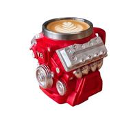 V8 Motor | Bicchiere da tè vintage - isolante con design innovativo, per chi ama l'auto meccanici ingegneri padri uomini Natale compleanno regalo garage