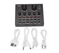 V8 Scheda Suono Set Audio Interfaccia Microfono Esterno Diretto Scheda Suono Funzione Bluetooth Funzione per Computer Pc Telefono Mobile Cantare Registrazione