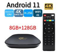 V88Mini TV Box Android 11 2023 Allwinner H3 Quad Core Cortex-A53 4G WiFi 4K HD 3D HDR10 H. 265 8GB 128GB Smart tv Iptv
