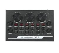 V8II USB Live Sound Card BT Accompagnamento Mixer audio con effetti sonori Broadcasting Registrazione Rete Canto su Telefoni Laptop