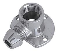 Va Albertoni Raccordo Curvo Femmina Con Flangia Cromato 10x1/2