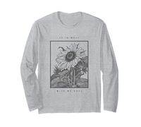 Va Bene con Il Mio Inno Cristiano di Girasole dell'anima Maglia a Manica