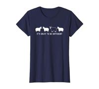 Va Bene Essere Diversi | Outsider Unico | Black Sheep Maglietta, Donna, Navy, 3XL