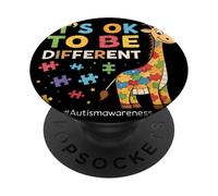 Va bene essere diversi Puzzle Giraffe Awareness Art PopSockets PopGrip Adesivo