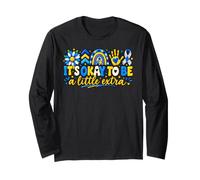 Va Bene Essere Un Mese di sensibilizzazione sulla sindrome di Down Maglia a Manica
