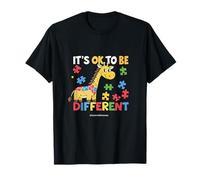 Va bene essere una giraffa diversa per la consapevolezza dell'autismo Maglietta