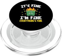 Va bene I'm Fine All Thing's Fine Dumpster Diving Fire PopSockets PopGrip per MagSafe