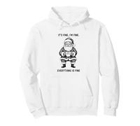 Va Bene I'm Fine Coffee Babbo Natale Felpa con Cappuccio