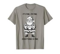 Va Bene I'm Fine Coffee Babbo Natale Maglietta