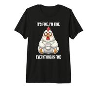Va Bene I'm Fine Coffee Chick Maglietta Premium