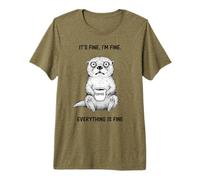 Va Bene I'm Fine Coffee Otter Maglietta Premium