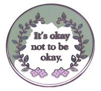 Va bene non essere okay pin zaino collare bavero decorazione, Klein, Metallo non prezioso