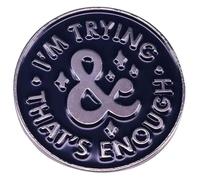 Va bene non essere okay pin zaino collare bavero decorazione, Klein, Metallo non prezioso