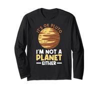 Va Bene Plutone - Non Sono nemmeno Un Pianeta - Plutone Planet Space Maglia a Manica