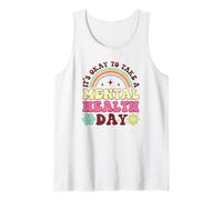 Va Bene Prendere Una consapevolezza dell'arcobaleno della Giornata della Salute mentale Canotta