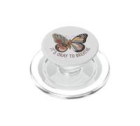 Va bene respirare farfalla floreale geometrica PopSockets PopGrip per MagSafe