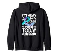 Va Bene se l'unica Cosa Che Fai Oggi è Respirare Felpa con Cappuccio