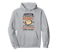 Va Bene se Non Ti Piace Il Rugby è Una Specie di Persone Intelligenti Felpa con Cappuccio