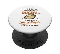 Va bene se non ti piace il rugby è una specie di persone intelligenti PopSockets PopGrip Adesivo